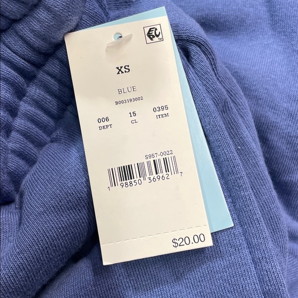 🆕 Grayson Threads Woman’s Slouchy Relaxed Vibrant Blue Joggers Fleece Sz XS NWT - Picture 8 of 8
